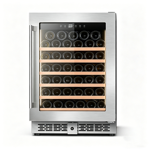 Refrigerador de Bebidas para Exteriores, con Puerta de Vidrio, Capacidad para 41 Botellas, Refrigerador de Vino Tinto, Mini <span class=keywords><strong>Nevera</strong></span> Independiente para el Hogar, con <span class=keywords><strong>Gas</strong></span> R600a, 140L - Product Image 1