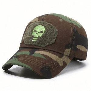 Casquette de baseball camouflage en coton pour l'extérieur, style safari, avec broderie, vente en gros - Product Image 5