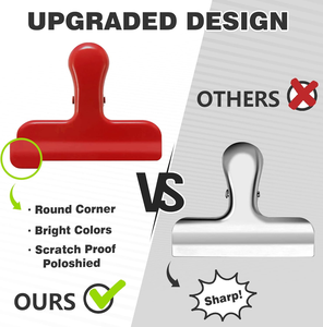 Wholesale Kitchen Food Preservation Stainless Steel Snack <strong>Bag</strong> <strong>Clips</strong> Custom Logo Food <strong>Clips</strong> for Promotional Gift <strong>Clip</strong> - Product Image 5