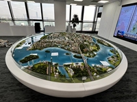 Maquette de table de sable pour la construction urbaine à grande échelle destinée aux expositions de planification gouvernementale