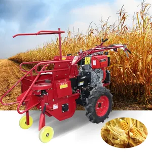 Machine de récolte et de carapace salemaize à chaud montée sur tracteur moissonneuse-batteuse de maïs machine de récolte et d'emballage de plants de maïs
