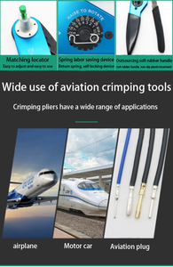 M22520/1-01factory giá trực tiếp CE phê duyệt dây làm Mach Uốn Tóc bồng thiết bị đầu cuối hàng không thiết bị đầu cuối Uốn Tóc bồng Kìm bốn điểm CR - Product Image 4