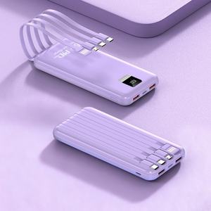 Banco de Energía Portátil de 10W, 10000MAH/20000MAH, con Cables Integrados, Pantalla LED Digital y Puertos USB Duales - Product Image 4