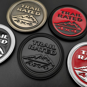 Chất Lượng Cao Tùy Chỉnh Kim Loại Huy Hiệu 4X4 Thiết Kế 3D Nổi Bền Cho Các Hoạt Động Ngoài Trời Off-Road Xe Biểu Tượng Sơn Kỹ Thuật - Product Image 3