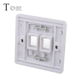 TOM MB-19-02 Fabriqué En Chine 3m Type Simple/Double Port Façade Réseau <span class=keywords><strong>RJ45</strong></span> Sans Obturateur - Product Image 5