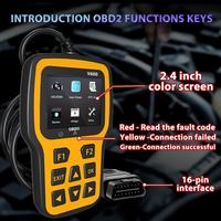 Escáner de Diagnóstico de Vehículos OBDII V600 Multifunción, Lector de Códigos de Error Automotriz, Programación Electrónica Automotriz