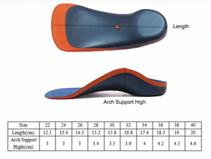 PU semelle conception enfants confort orthèses chaussures semelle enfants arc soutien correction semelles pour <span class=keywords><strong>pied</strong></span> plat - Product Image 2