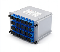 Divisor Óptico PLC GPON FTTH de 1x16 con Inserción de Tarjeta Wirenet Tipo LGX FC
