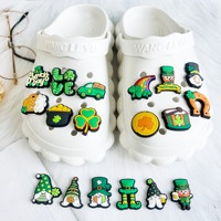 Breloques de chaussures populaires pour la Saint-Patrick, breloques de chaussures vertes tendance pour le festival de la Saint-Patrick, breloques de chaussures vertes porte-bonheur pour la fête de la bière, breloques de chaussures vertes pour la Saint-Patrick.