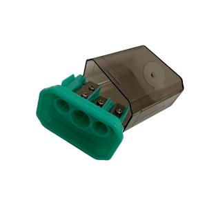 Taille-crayon carré ABS à 3 trous, garantie de qualité, 4,8x3x4,7cm, nouveau produit, papeterie créative - Product Image 4