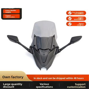 Accessoires moto : Pare-brise avant surélevé et rétroviseur avant pour Yamaha NMAX <span class=keywords><strong>TMAX</strong></span> 25-26 - Product Image 3