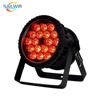 Projecteur LED Par Sailwin IP65 étanche 18x10W RGBW 4 en 1 en aluminium DMX pour éclairage de scène DJ pour événements en plein air