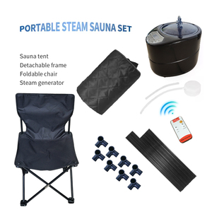 Tenda per Sauna a vapore portatile per una persona con sedia pieghevole e telecomando funzione vapore umido - Product Image 6