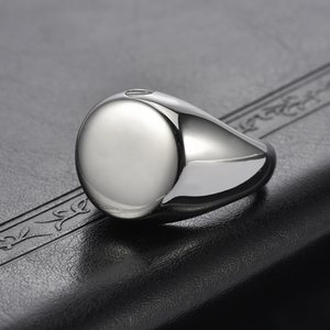 批发不锈钢空白雕刻骨灰骨灰盒纪念品火化男女戒指 - Product Image 6