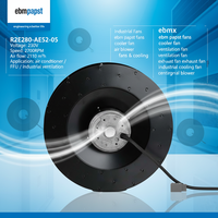 Ventilateur centrifuge d'origine AC R2E280-AE52-05 280mm 230V 2700RPM 2110m³/h pour ventilation industrielle et soufflerie d'extraction FFU