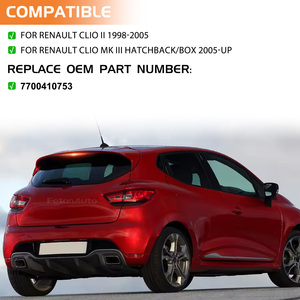 Nouveaux feux de réflecteur d'arrêt arrière à LED pour Renault <span class=keywords><strong>Clio</strong></span> II 1998-2005 <span class=keywords><strong>CLIO</strong></span> MK III Hatch Back 2005 up Signal de frein <span class=keywords><strong>feu</strong></span> arrière - Product Image 4