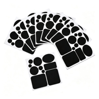 Patchs en nylon auto-adhésifs noirs en stock, autocollants de réparation sans repassage pour doudounes et vestes en coton – Vente en gros