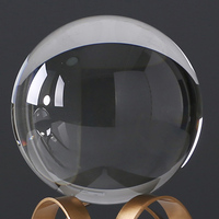 200mm Magique Boule De Cristal Transparente Sphère Fengshui article Cristal Boule de Verre Décoration De La Maison