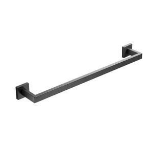 Moderno premio in acciaio inox accappatoio e asciugamano ganci per bagno quadrato nero Base asciugamano appendiabiti in metallo - Product Image 3