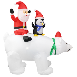 Noël ours polaire <span class=keywords><strong>gonflables</strong></span> décor père noël intérieur extérieur jardin jouets personnalisés noël poupées <span class=keywords><strong>gonflables</strong></span> - Product Image 1