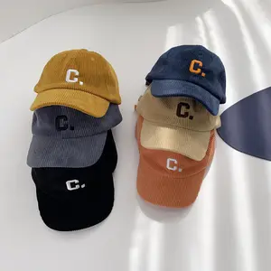 Casquette de Baseball Vintage délavée, réglable pour enfants, en coton uni, Logo brodé personnalisé, non structuré, papa chapeaux pour enfants