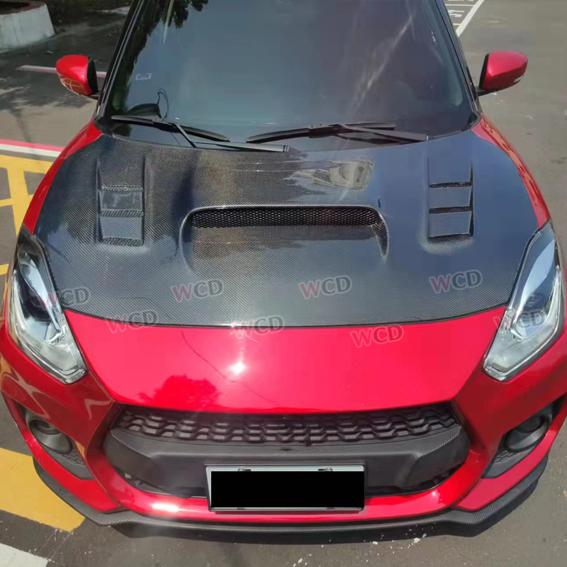 スズキ スイフトスポーツ ZC33S 用 カーボンファイバー製フードボンネット