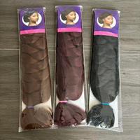 Extensions de cheveux synthétiques ultra douces pour tresses jumbo, 82 pouces, 330g, qualité supérieure, lisses africaines, pré-étirées pour tressage
