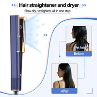 Plancha à cheveux personnalisée OEM 2 en 1, fer à lisser professionnel OEM, lisseur à air humide à sec, salon à domicile