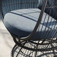 Panier suspendu en forme d'oeuf avec piédestal Chaise balançoire extérieure Patio Chaise hamac de jardin