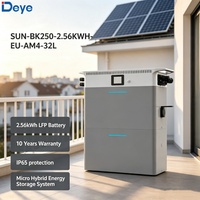 Système de stockage d'énergie tout-en-un Deye SUN-BK250-2.56KWH-EU-AM4-32L basse tension 4MPPT pour balcon/camping