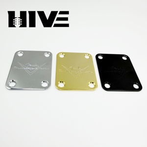 Placa de Refuerzo para Guitarra Eléctrica HIVE de 3 Colores y 4 Orificios en Forma de F/V, para Conexión de Mástil y Cuerpo, Puente Metálico con Tornillos - Product Image 3