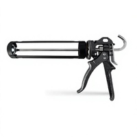 Pistola de calafateo manual de aluminio OEM de alta resistencia con mango en D y varilla lisa para bricolaje