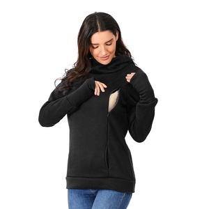 ZY Gros Sweatshirt Maternité D'allaitement Pour Femmes À Capuche Allaitement À Capuche Femmes Enceintes Manches Longues <span class=keywords><strong>Pull</strong></span> - Product Image 4