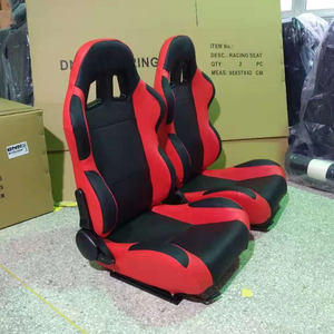 Sedile Sportivo da Corsa in PVC a Binario Singolo per Modifica Auto, Rosso, per Vendita all'Ingrosso - Product Image 3