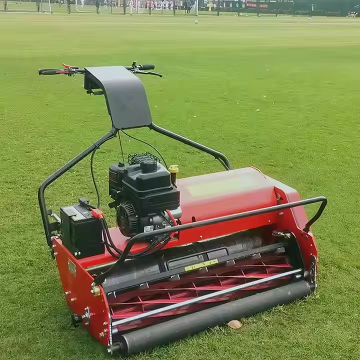 4ストローク産業用シリンダーリール式芝刈り機6.5HP（サッカー場