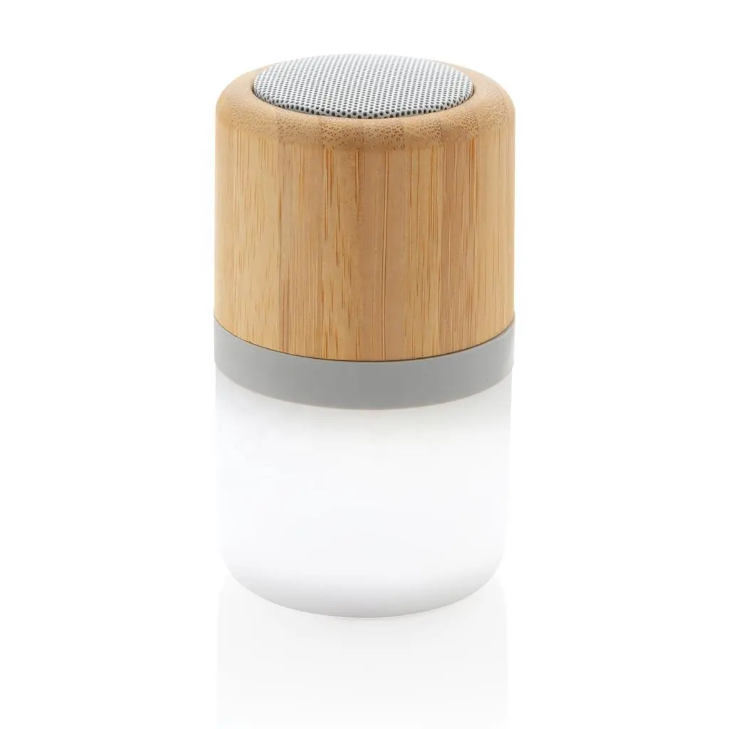 New Gadgets electronic LED light luminous wooden bamboo blue tooth speaker outdoor lantern bamboo blue tooth speaker