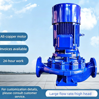 Bomba de Agua Compacta para Tuberías ISG IRG, Alta Presión, Hierro Fundido, Acero Inoxidable SS304, Bomba Vertical OEM para Refrigeración Industrial y Riego de Jardines