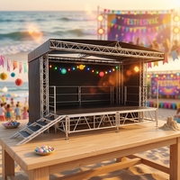 Structure Modulaire en Alliage d'Aluminium pour Affichage, Cadre Carré et Circulaire, Installation Rapide, Connexion par Vis et Goupilles pour Événements Extérieurs et Concerts