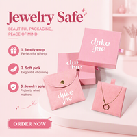 Boîte à bijoux personnalisée rose en gros avec ruban de tirage pour présentation de bracelets et pendentifs