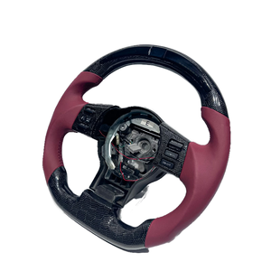 <span class=keywords><strong>Volant</strong></span> de voiture en fibre de carbone noir en cuir plat de sport rouge LED pour Infiniti FX35 <span class=keywords><strong>G25</strong></span> G37 Q50 Q60 Q70 350Z Racing Made PU - Product Image 5