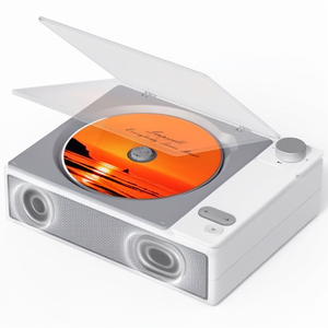 Lecteur MP3 portable Leapwell avec haut-parleurs, pour USB optique, auxiliaire, maison, bureau, petit, rechargeable, grand écran LCD, télécommande - Product Image 1