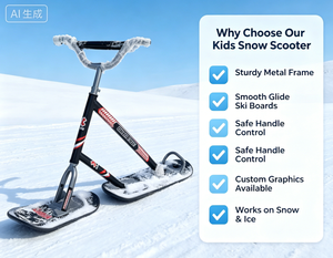 Motoneige gonflable pour adultes, en acier et aluminium épaissis, double planche, pour le freestyle, le <span class=keywords><strong>ski</strong></span> de randonnée, le patinage, portable et durable - Product Image 5
