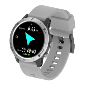 Sunroad G5 Pro Smart Watch Orange Silicone Band AMOLED Display GPS Heart Rate Monitor Outdoor Sports Stainless Steel Case - Product Image 2