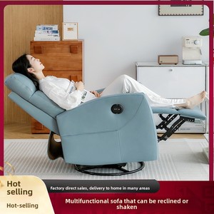 Silla de masaje mecedora reclinable eléctrica de cabina individual moderna, muebles multifuncionales para el hogar para ancianos, chaise lounge para sala de estar - Product Image 2