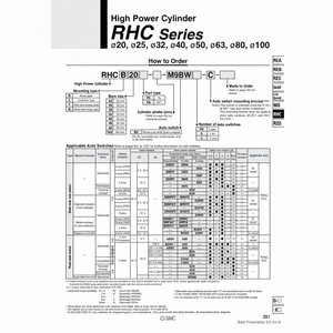 Cilindro de alta potencia SMC Pneumatics, piezas neumáticas - Product Image 1
