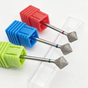 1Pcs New Rhombus Diamond Nail <b>Drill</b> Bit Nail Polishing Head,3/32 Shank Rhombus Nail File <b>Drill</b> Bit Cuticle Cleaner - Product Image 4
