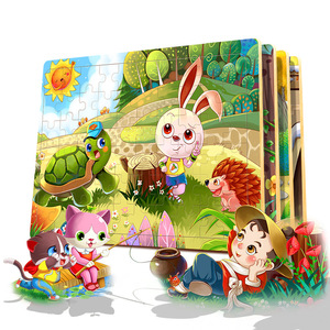 2021 factory wholesale new cheap 60 piece wooden puzzle children's educational early education enlightenment puzzle toy
