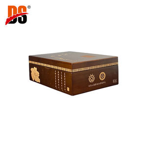 Juego de Almacenamiento de Té con Compartimentos Rectangulares de Madera MDF Lacada con Logotipo Grabado a Láser Hecho a Mano de la Marca DS al por Mayor - Product Image 1