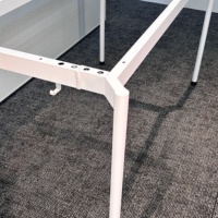 Pieds de table en métal robuste pour table à manger avec plateau en pierre lourd, support fixe pour mobilier de restaurant
