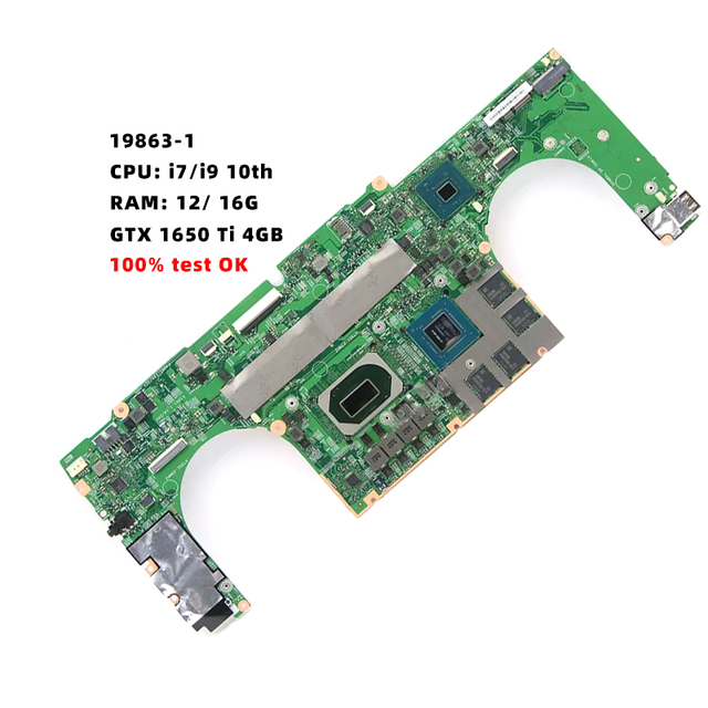 19863-1 Motherboard for Yoga 9-15imh5 Portable Laptop Motherboard With I9-10980H CPU and GTX1650TI 4GB CPU+16g RAM